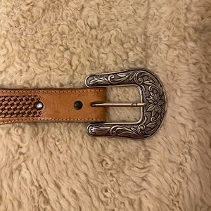 Vintage western leather belt